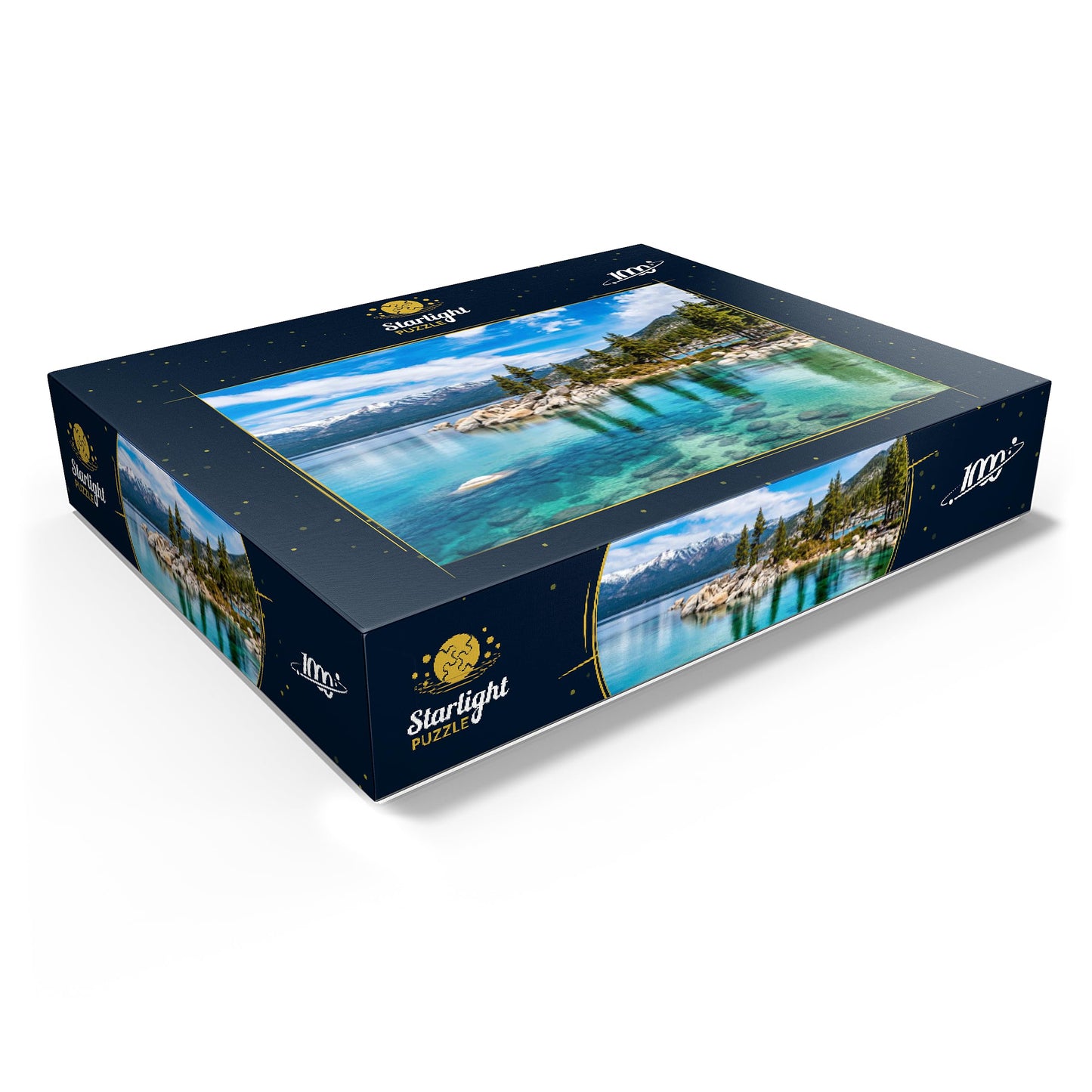 MyPuzzle The Beautiful Crystal Clear Waters of Lake Tahoe - enhanced 1000 Piece Jigsaw Puzzle for mature-themeds