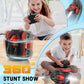 Eulogia RC Tracked Tank, Remote Control Stunt Car, 360-degree Upright Rotations, Multi-Driving with Headlight, All-Terrain Car T