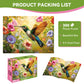 ZSYCZAO Jigsaw Puzzle 300 Pieces, Flower Hummingbird Design, 20.5 x 15 in, Cardboard, Fun for Adults and Kids