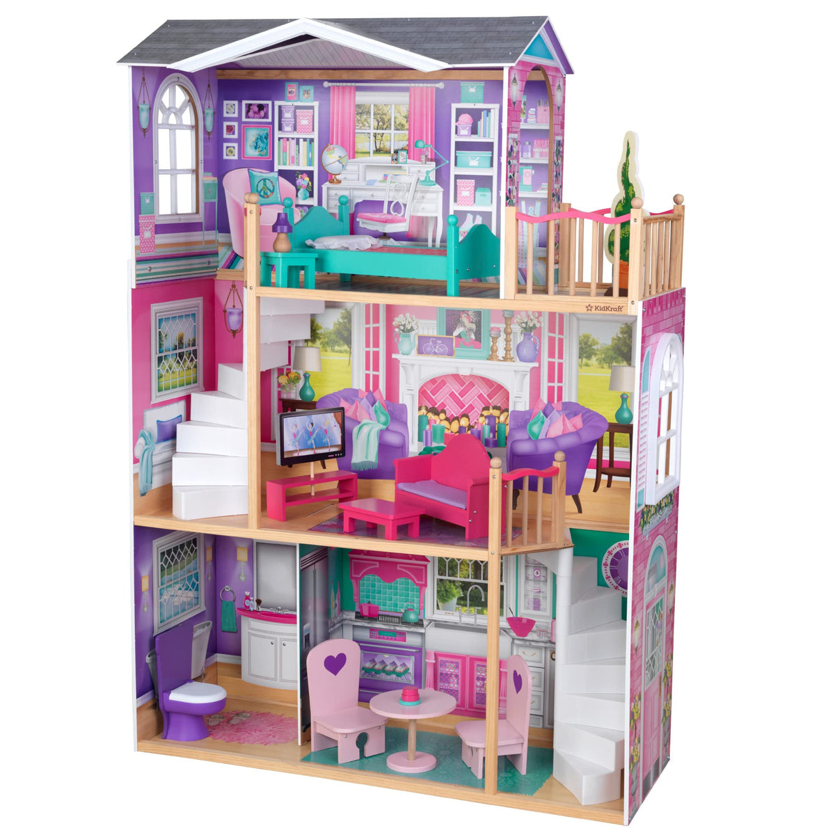 Kidkraft 18Inch Dollhouse Doll Manor, Gift For Ages 3+