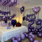 40 Balloon Number, Purple Number 40Th Birthday Balloons 40 Inch, 40 Years Old Purple Birthday Decorations For Men Women, 40Th An
