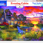 White Mountain Puzzles Evening Country Cabin - 1000 Piece Jigsaw Puzzle