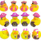 Cool Rubber Duckies For Girls (2') Standard Size. (12 Pack) Cute Duck Bath Tub Pool Toys. (Pirate Girl Rubber Ducks)