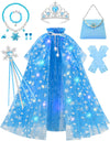 Avady Light Up Princess Dress Up Cape Toys For Girls Princess Dress Up Clothes Kids Halloween Christmas Birthday Gift