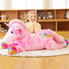 EARTHSOUND Giant Unicorn Plush Toy - 43" Jumbo Soft Pink Stuffed Animal, Model 2236551, Perfect Gift for Kids