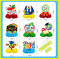 JULMELON 8PCS Preschool Graduation Party Decorations 2025 Honeycomb Centerpiece, 3D Kindergarten Graduations Centerpieces for Ta