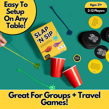 Slap N Sip Slap N Sip Game - Viral Sticky Hand Drinking Game for Adults, Perfect for Parties