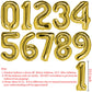 Number Balloon 3 Gold 40 Inch Foil Balloon Big Giant Jumbo 3Th Birthday Party Decorations Foil Mylar Helium Kids 0-9 Numbers Balloons For Baby Children