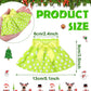 6 Pieces Santa Clothing Elf Dance Skirt Set Christmas Elf Skirts For Christmas Doll Holiday Decorations (Not Include Doll)(Fresh Style)