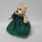 Kinnex Collections Since 1997 12'' Quince Anos Last Doll Teddy Bear With Dress (Centerpiece) ~ Arc09832-33 (Emerald Green)