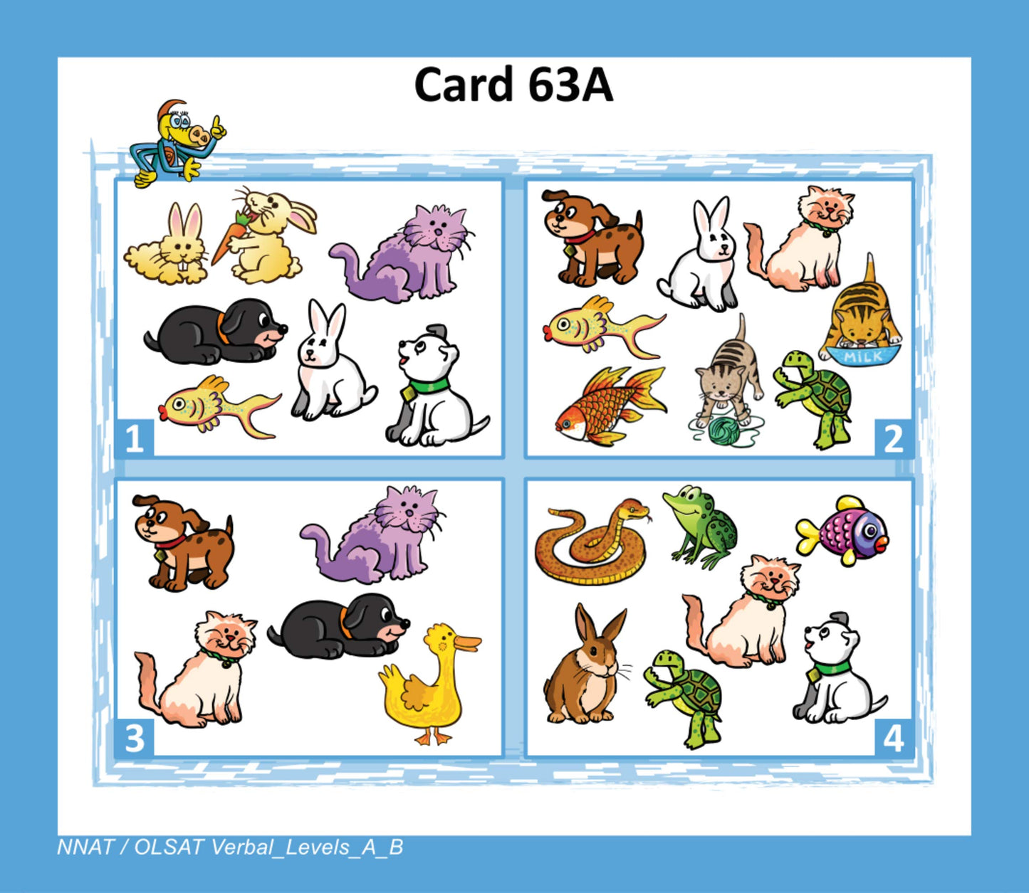 TestingMom.com NNAT and OLSAT Test Prep Flash Cards - NYC Gifted and Talented - Kindergarten (Level A) - Grade 1 (Level B) - 140