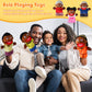 12 Pcs Family Hand Puppets 12 Inch Grandparents Mom Dad Brother Sister Plush Toys Role-Play Toy Puppets For Kids Storytelling Im