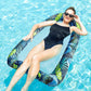 FindUWill XL Inflatable Pool Floats for Adult - Fabric Covered Pool Lounge Chairs with Cooling Mesh, 350lb Capacity, Heavy Duty 