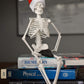 Hbarsci Dead Elf In The Lab - 17' Miniature Skeleton, Santa Hat & Christmas Coal For Scientist, Lab Tech, Lab Manager Teacher