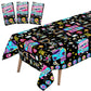 WOXIN 3 Pack 90s Party Tablecloth, Back to 90s Hip Hop Party Birthday Table Cover for 1990s Theme Party Decorations Supplies