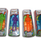 Toys+ Light Up 4 Pack Tangle Free tossing Parachute Men Glow in The Dark! Blue  Orange  Green and Purple! for Kids and Children Parachute Man Set  Easter Basket