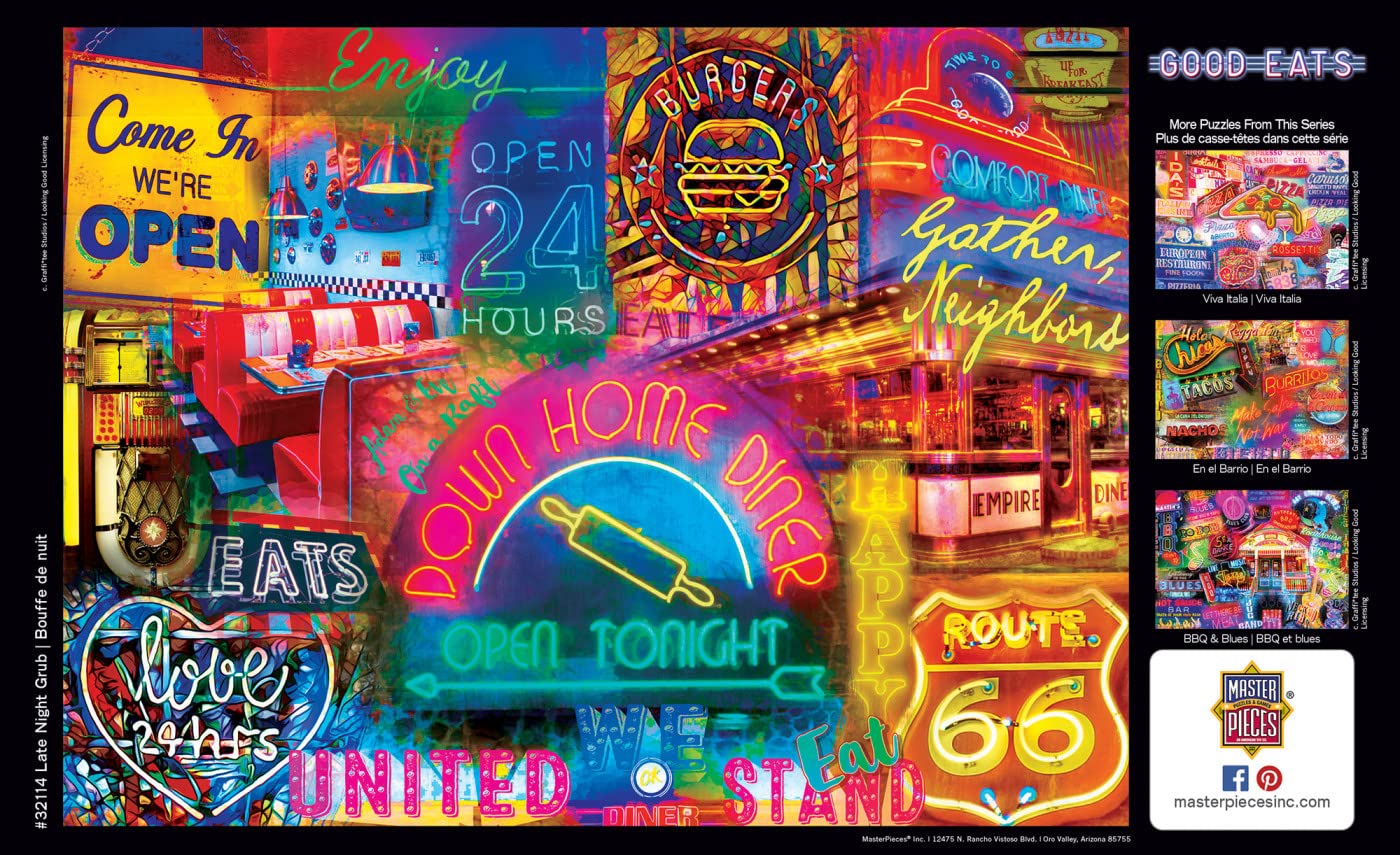 Late Night Grub 550 Piece Jigsaw Puzzle