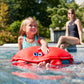 Big Joe Pool Petz Crab Floating Pool Toy - No Inflation, Quick Draining Fabric, 35"L x 43"W x 7"H, Model 2020CRA, Color: Crab