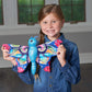 Wild Republic Huggers Butterfly Blue Plush Toy, Slap Bracelet, Stuffed Animal, Kids Toys, 8'