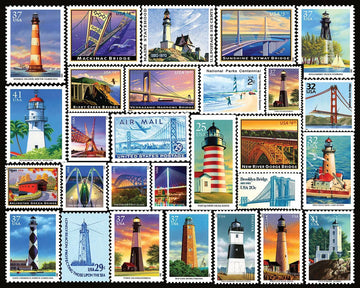 White Mountain Puzzles - Lighthouses & Bridges - 1000 Piece Jigsaw Puzzle for mature-themeds - Fun Family Activity - 24x30