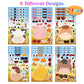 24 Sheets Farm Animal Make A Face Sticker Sheets For Kids Todders Activities, Make Your Own Stickers For Kids Birthday Party Fav