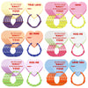 Yinkin 36 Sets Valentine's Day Bracelets with Cards Kids Friendship Bracelets Knot Design Bulk for Girls Boys Classroom Gifts Ac