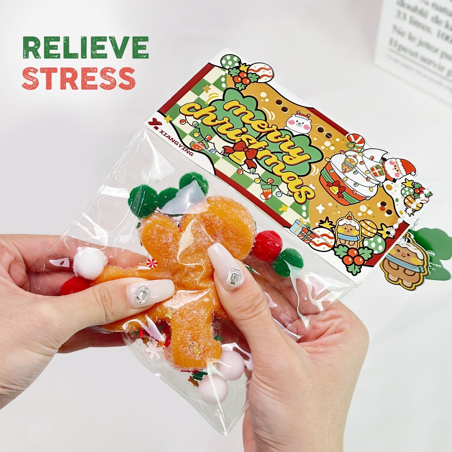 TiTiC Valentines Cute Kawaii Cat Paw Squeeze Toys  Stress Relief  Cute Soft Toys for Anniversary (Biscuit)