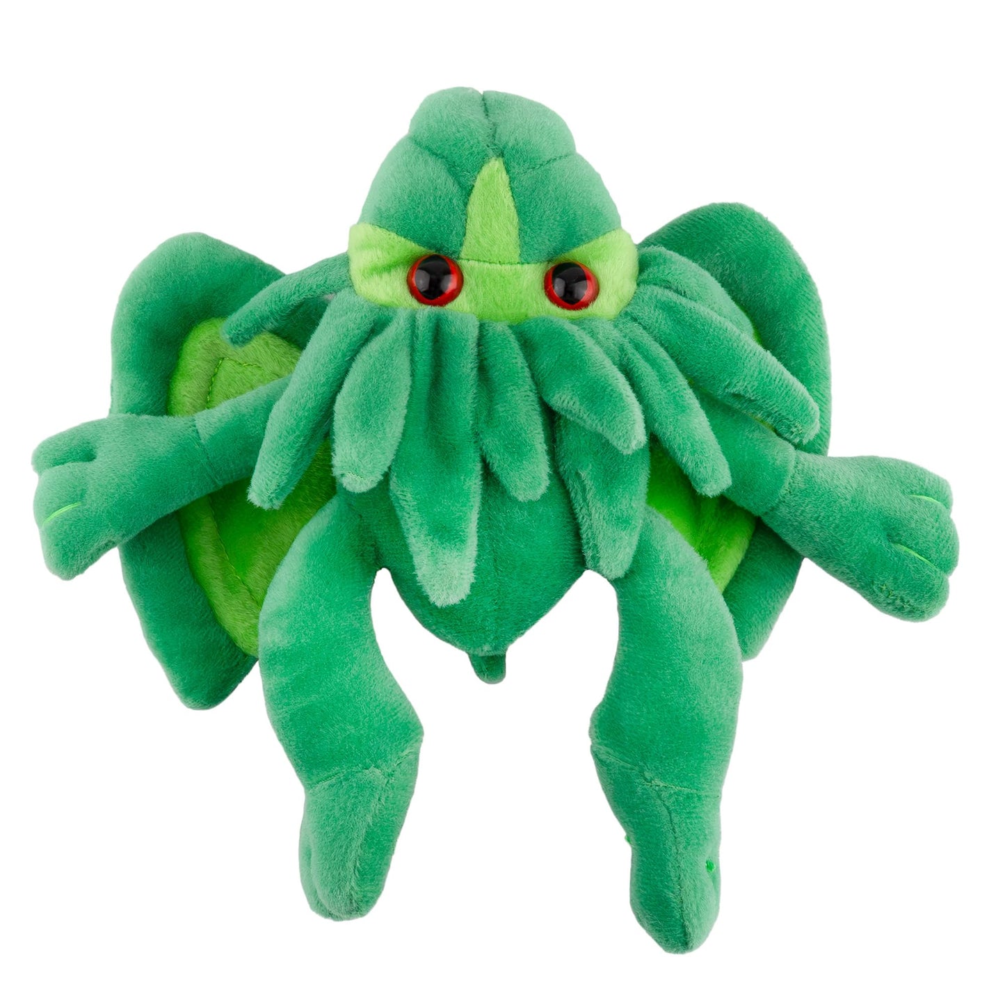 Toy Vault Mini Cthulhu Plush - 8-Inch Stuffed Horror Toy, Green, Polyester, Small Size, Model TV_12004