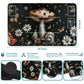 RWUTYTIUL Mushroom Card Playmat 24 X 14 Inch with Tube Bag, Card Gameplay Mat with Zones Commander Deck Board MTG RPG CCG TCG Ca