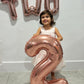 Rose Gold 4 Balloon, Number Balloons 40 Inch, 4Th Birthday Decorations For Girls Boys, Four Large Numbers For Party Decor, Numbe