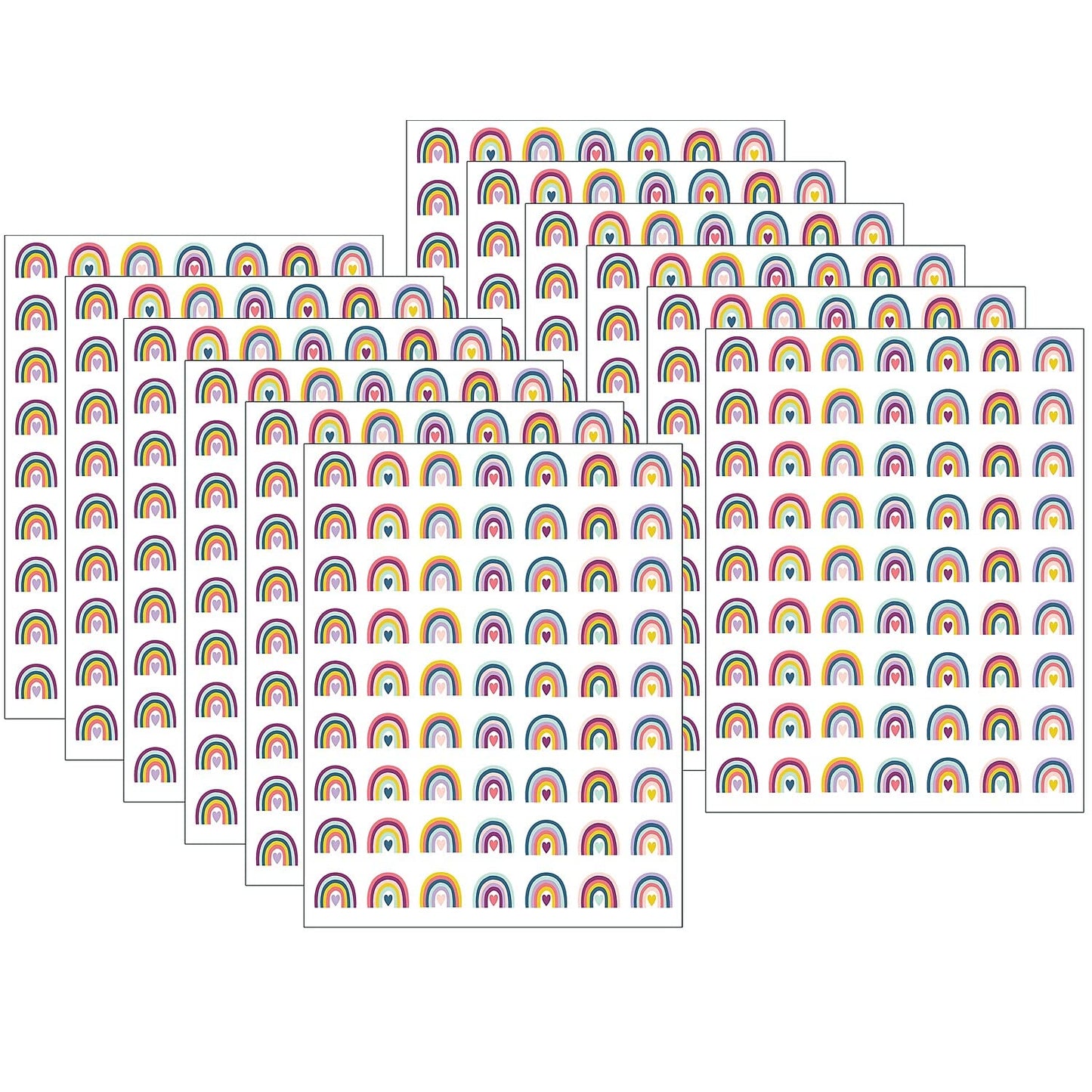 Teacher Created Resources Oh Happy Day Rainbows Mini Stickers, 378/Pack, 12 Packs (Tcr9055-12)