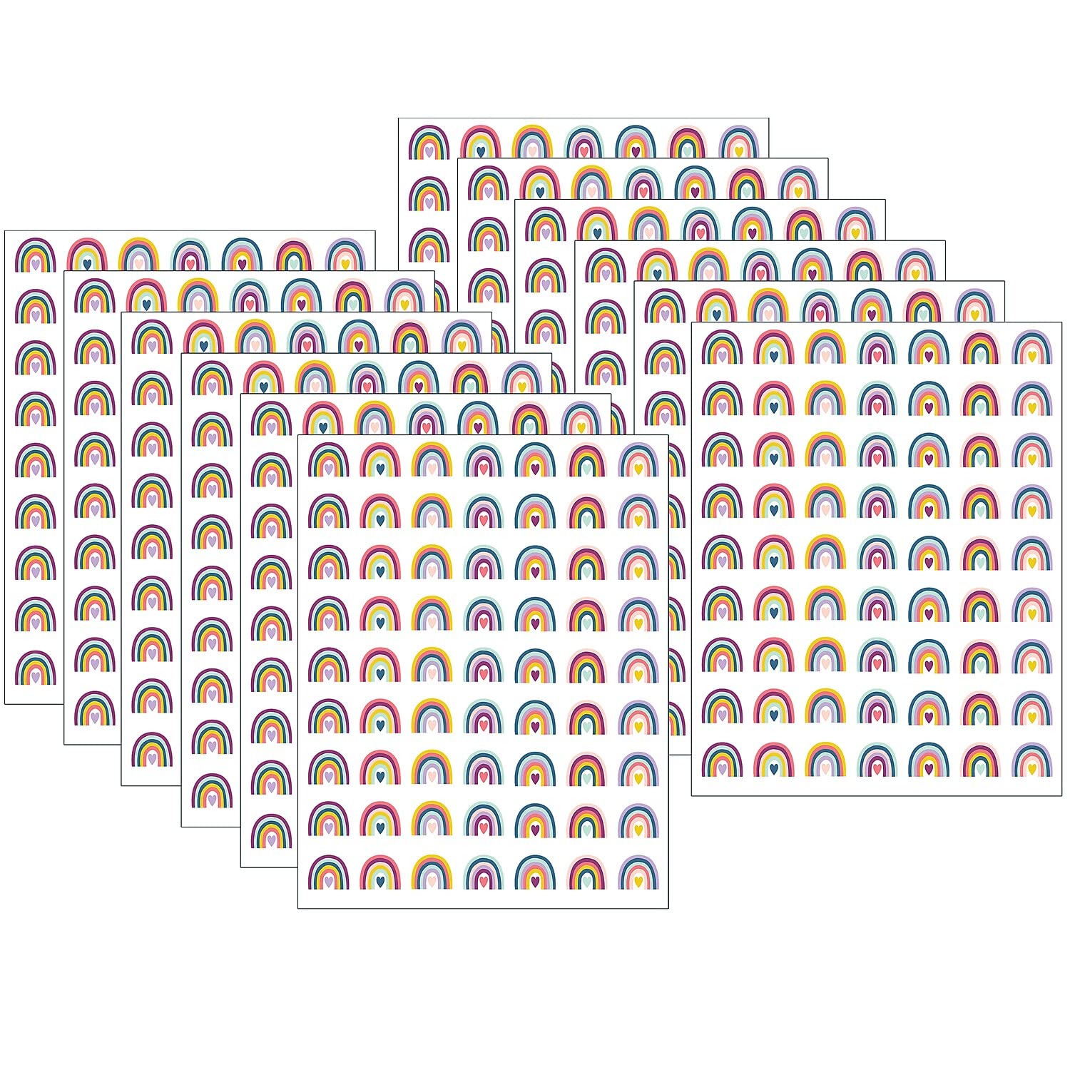 Teacher Created Resources Oh Happy Day Rainbows Mini Stickers, 378/Pack, 12 Packs (Tcr9055-12)