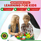 Sensory4U Owl Sensory Wooden Activity Busy Board - Wood Montessori Experience - Quiet Play Latches Tying Spinning Buttoning