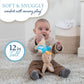 Kids Preferred Beatrix Potter Peter Rabbit Flat Sensory Blanky Interactive Baby Teether Toy With Crinkle Sounds, Soft Textures,