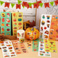 FEBSNOW 100 Sheets Fall Stickers for Kids, Over 1000pcs Assorted Autumn Stickers Thanksgiving Stickers Maple Leaf Stickers for A