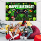 Blulu Video Game Happy Birthday Backdrop Game On Birthday Banner Level Up Gaming Theme Party Background Photo Props For Party Wall Decorations Supplies(Green)