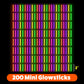 Mini glow Sticks 200 Pack glow-in-the-Dark Small, for Easter Eggs, 5 colors, Neon Light Sticks Bulk Party Favors, Easter Basket