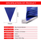 Tsmd Solid Blue Pennant Banners Flags String Diy Bunting Flags,Party Decorations For Grand Opening,Kids Birthday,Party Events Ce