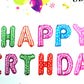 Balaji International  Happy Birthday Foil Balloons Banner