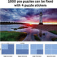 Preserve 6 X 1000 Jigsaw Puzzle Glue Sheets, 24 Sheets Puzzle Saver Peel And Stick, No Stress & No Mess Puzzle Saver Sheets, Puzzle Backing Adhesive Sheets Preserve Your Puzzle, Puzzle Sticker Sheets
