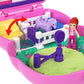 Polly Pocket Dolls And Playset, Pony Rodeo Compact, Travel Toy With 1 Micro Doll, Pet Horses, Food & Fashion Styling Accessories