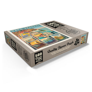 Mypuzzle Italy: Viva Italia! Collage, Vintage Poster - Premium 500 Piece Jigsaw Puzzle For Adults