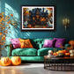 Halloween Haunted House 1000 Piece Jigsaw Puzzle for mature-themeds Spooky Ghosts & Pumpkins Gothic Mansion Challenging 1000-Piece Puzzle with Poster - Fun mature-themed Puzzle Game for Game Night (27 x20 )