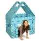 Fort Boards Jumbo Fort Building Kit - 90 Piece Light Blue Polypropylene Blocks