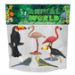Gemini&Genius Bird Toys For Kids, Jungle Animal Bird Figures Gift Toys, 6Pcs Toucan, Parrot And Flamingo Action Figures. Great F