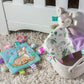 Taggies Soothing Sensory Crinkle Me Toy With Baby Paper And Squeaker, Flora Fawn, 6.5 X 6.5-Inches