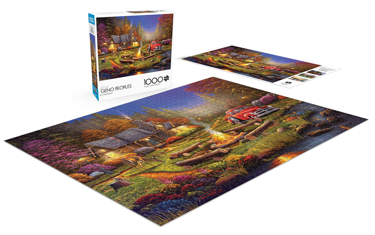 Buffalo Games 1000 Piece Jigsaw Puzzle - The Woodsmen - Large Multicolor Paper Puzzle - Model 10920 for Adults, Perfect for Game Nights