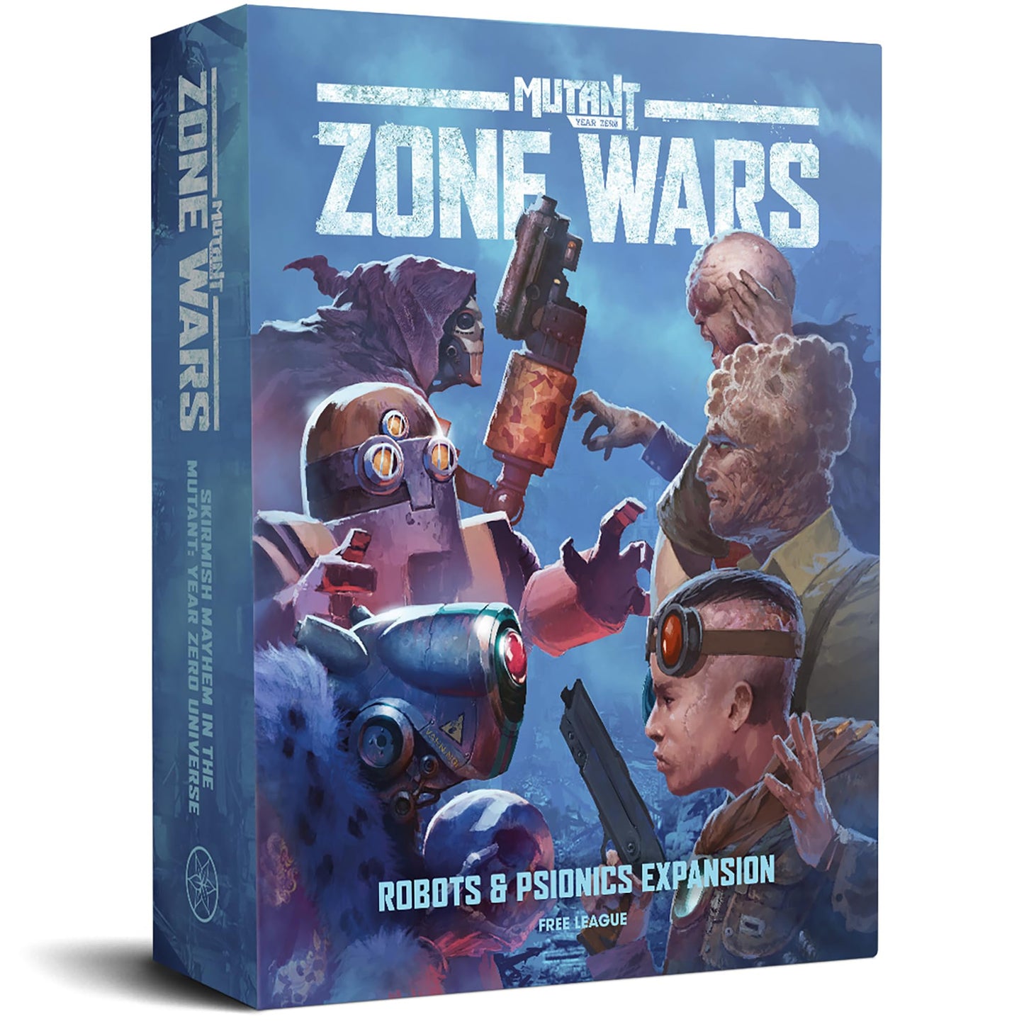 Free League: Mutant Year Zero: Zone Wars - Robots & Psionics Expansion - Boxed Miniatures Wargame, 2 New Factions, Tabletop RPG
