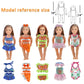 18 Inch Doll Clothes Accessories | 13-Pack Mermaid & Bikini Swimwear Sets With Hats, Bags | Adjustable For 16-20'' Fashion Dolls