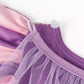 Wonderbabe Rapunzel Dress For Girls Purple Princess Costumes Dress Up Birthday Halloween Christmas Party Cosplay With Cape Size 5-6T
